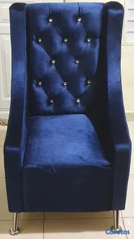 muebles y colchones - Sillón azul