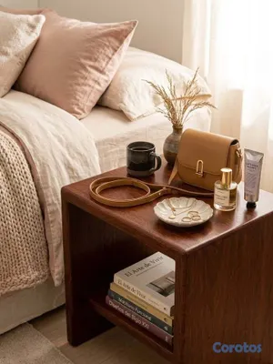 muebles y colchones - 🪵 Mesa de Noche / Auxiliar en Caoba Centenaria Pes 2