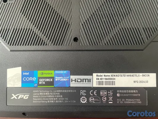 computadoras y laptops - XPG LAPTOP GAMER RTX 4070 10