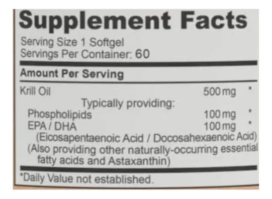 Salud y Equipamiento Médico - Aceite Krill 500mg Alaya Natura - - Unidad A $3932 2