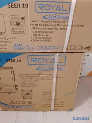 aires acondicionados y abanicos - Aire acondicionado Royal 12000 BTU, Eficiencia 19, 4