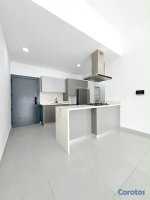 apartamentos - alquiló piso 13 naco con línea blanca una habitación 1.5 baños parqueo  2