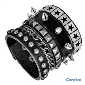 Set de pulseras punk rock