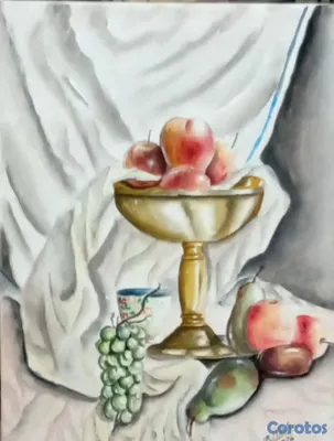 arte y antigüedades - "Vendo bodegon de frutras 12×16" 2