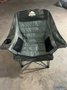 silla de camping plegable sobredimensionada acolchada 
