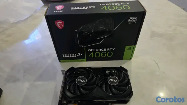 computadoras y laptops - Tarjeta Gráfica RTX 4060 Ventus Black 2x 2