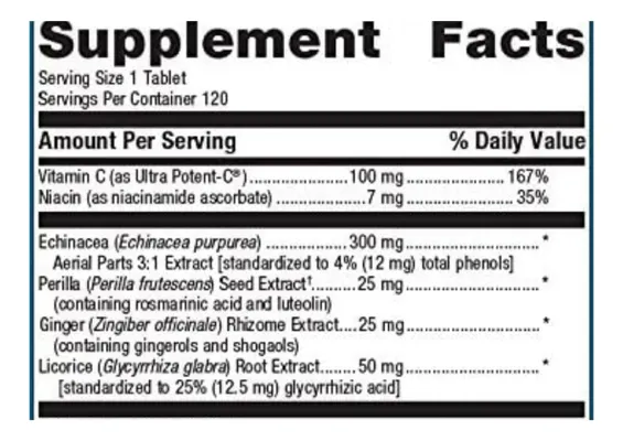 Salud y Equipamiento Médico - Equinacea  300  Mg Metagenics - Un - Unidad A $6211 2