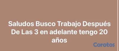 busco trabajo