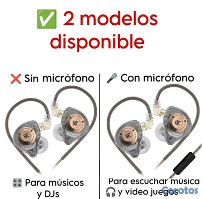 accesorios para electronica - KZ EDX PRO X / Músico / Gamer / DJ / Streaming  EN OFERTA  9