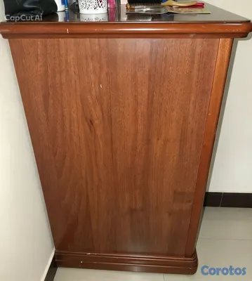 muebles y colchones - GAVETERO DE 4 AMPLIAS GAVETAS, EXCELENTE CONDICIONES, MADERA DE ACACIA. 2