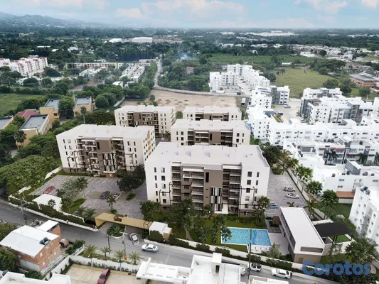 apartamentos - Apartamento en venta en Alaia Residence, Rieles de Gurabo, Santiago. 2