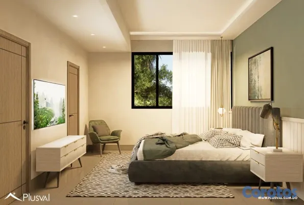 apartamentos - Amplio apartamento de 3 habitaciones ubicado en Villa Maria, Santiago. 9