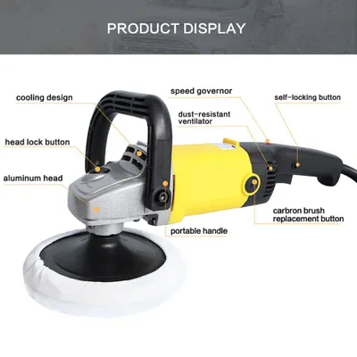 herramientas, jardines y exterior - Pulidora de carro 1200W, máquina de pulido, lijadora, pulidora pulidor Grande 5