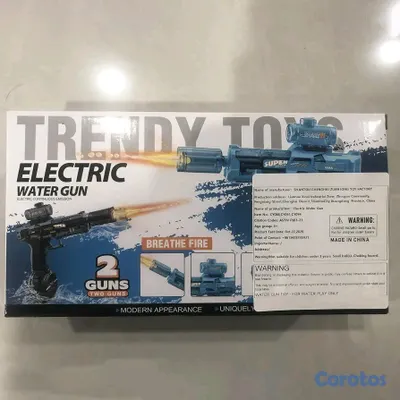 juguetes - 💦 Pistola de Agua Eléctrica Automática Alcance 28-32 Pies Para Playa Piscina 💦 6