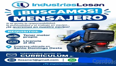 SE BUSCA MENSAJERO