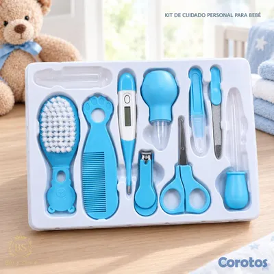 cuidado y nutricion - Kit de Cuidado personal para Bebé Completo para Higiene Diaria con accesorios.  3