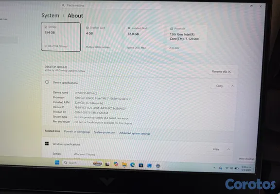 computadoras y laptops - HP VICTUS INTEL CORE i7 1TB 32GB RAM NVIDIA GE FORCE RTX 3050 TI (4GB) 3