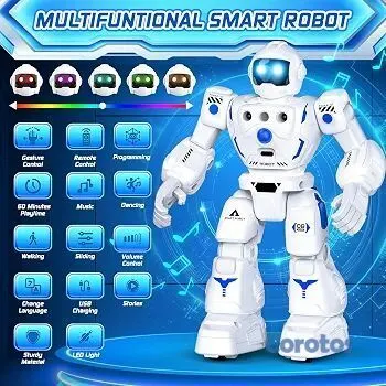 juguetes - 🤖🔥 ¡ROBOT INTELIGENTE PARA NIÑOS! | Control por Gestos | Recargable 🎁 9