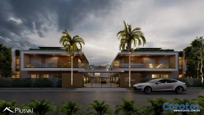 Casa Tipo Townhouse de 2 Habitaciones en Zona Céntrica de PuntaCana