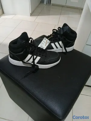 zapatos para hombre - tenis Adidas color negro size 4 nuevos en su caja 2
