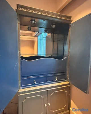 decoración y accesorios - Mueble bar con espejo luz interior 214cm alto 3
