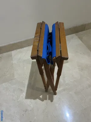 muebles y colchones - Dos Sillas Plegables de madera con descansa brazos  3