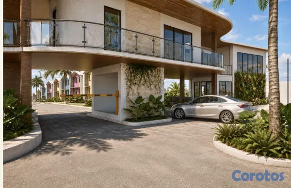 casas vacacionales y villas - Venta de Town House con estilo de villa en residencial privado en Bayahíbe 10