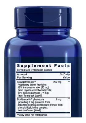 Salud y Equipamiento Médico - Resveratrol Life Extension - Unida - Unidad A $3948 2