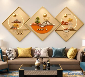 Juego de cuadros decorativos 

Medida: 40x40cm.
