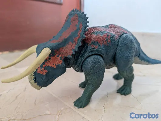 juguetes - Dinosaurio Juguete Nasutoceratops Mattel 2