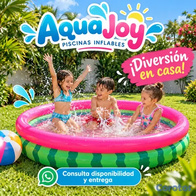 juguetes - Piscina Inflable Mediana para Niños y Familia 4