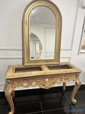 arte y antigüedades - Vendo repisa con espejo y centro de mesa  2