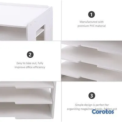 muebles y colchones - Organizador de Archivos y Revistas de Escritorio 4