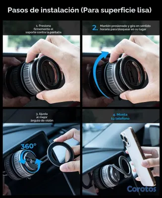 accesorios para electronica - Soporte magnético para teléfono con vacío de rotac 2