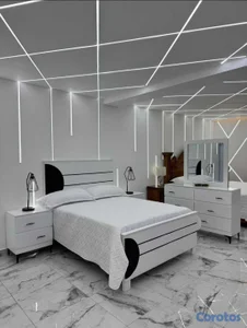 Juwgo de habitacion modelo luna blanco con azul 