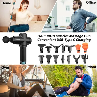 Salud y Equipamiento Médico - Masajeador Muscular Inalámbrico Pistola Corporal 6