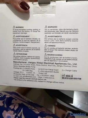 cuidado y nutricion - extractor de leche  eléctrico, manos libres  6