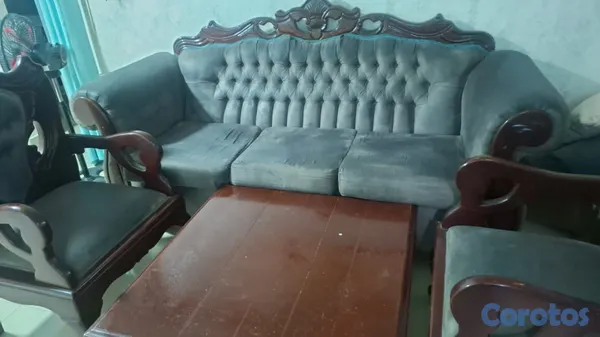 muebles y colchones - juego de muebles en caoba.  2