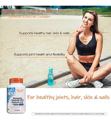 Salud y Equipamiento Médico - Doctors Best Glucosamine Chondroitin Msm Hyaluronic Acid Con 2