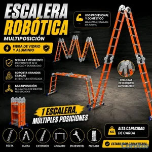 escalera robótica en fibra de vidrio y aluminio 