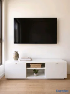 Mueble de TV IKEA en blanco 170cm 2 puertas
