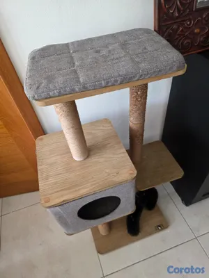 animales y mascotas - CASITA DE GATOS DE TRES NIVELES 4