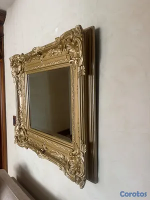 decoración y accesorios - Espejo Elegante con Marco Dorado 2