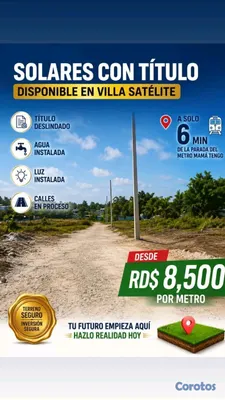 solares y terrenos - venta de SOLARES en santo domingo mas informacion escribirme por privado 📠 6