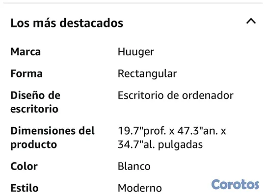 decoración y accesorios - Escritorio para computadora con 6 cajones con toma corriente y luces led 3