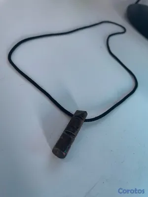 joyas, relojes y accesorios - Collar con colgante de madera tallada(Usado) (Madera Premium) 4