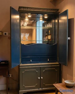 Mueble bar con espejo luz interior 214cm alto