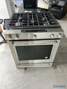 ESTUFA KICHANAID 30 PULGADAS, 5 HORNILLA, PANEL DIGITAL.PARRILLA REFORZADA 