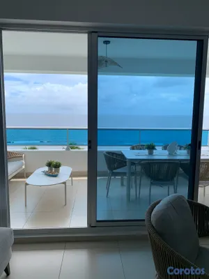apartamentos - Preciosa Vista al Mar, Piso Alto, Amueblado, 2 Hab 3