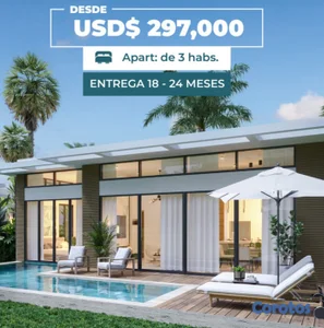Villas 3Hab Ideal P/Vivir y Inversion Dentro Vistacana y Listos en 12 Meses 